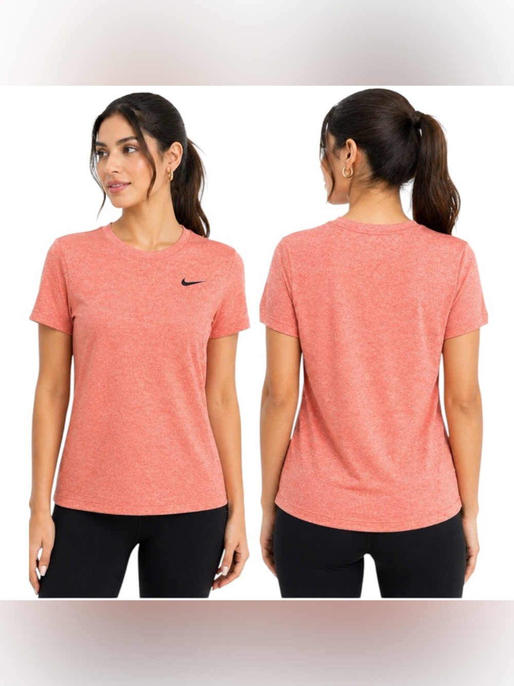 Nike Dri-FIT Women’s T-Shirt Coral Pink Size S